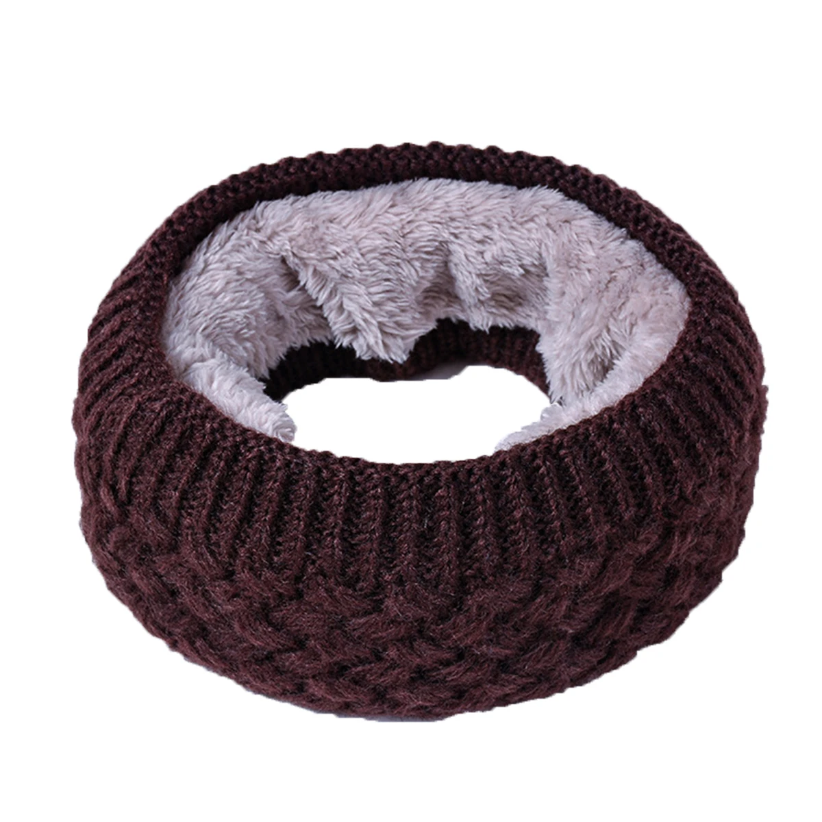 Теплый круглый шарф |