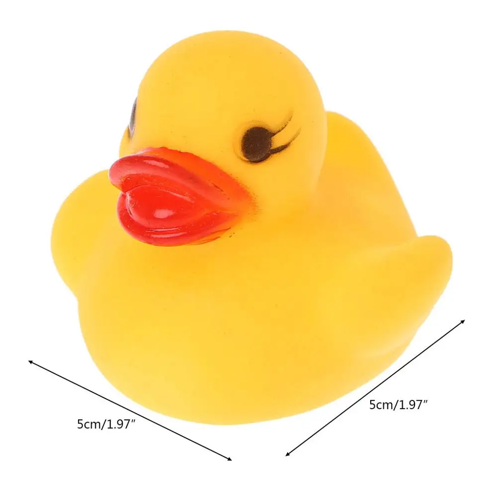 

LED Flashing Light Rubber Floating Duck Bathtub Shower Toy For Kids Children
