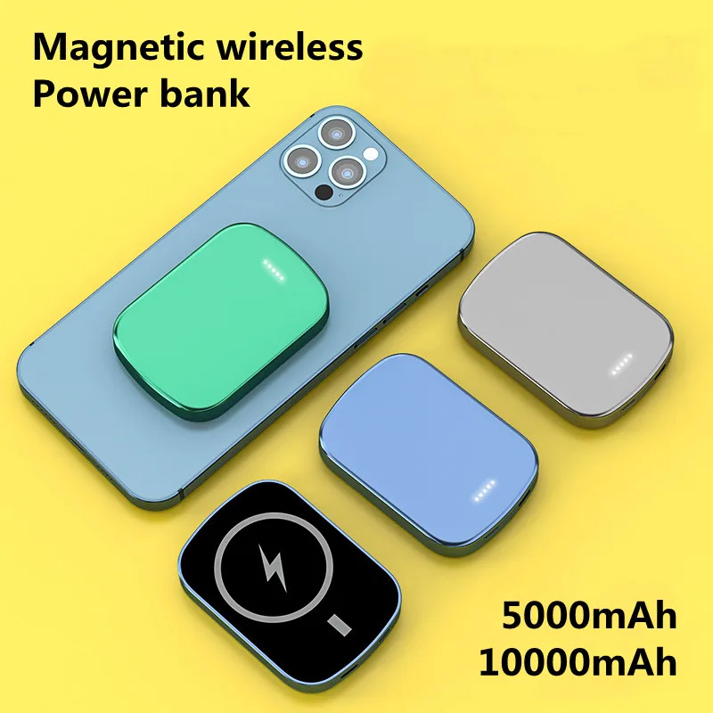 magnetic power bank 10000mah external battery pd20w fast charging for apple iphone 13 huawei xiaomi samsung 15w wireless charger free global shipping