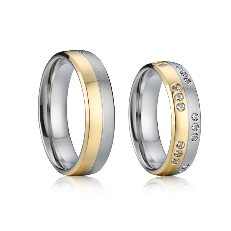 

Индивидуальные дизайнерские кольца для свадьбы, парные кольца золотого цвета, ювелирные изделия OSPV1832 (59)