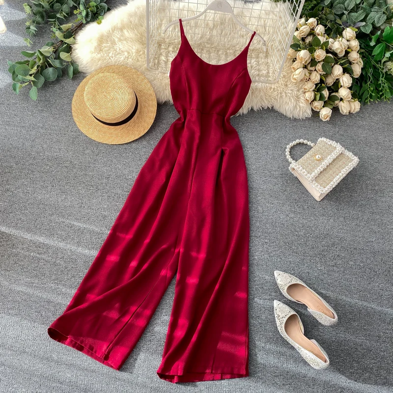 2019 Новая модная женская одежда комбинезон на бретелях женские комбинезоны |