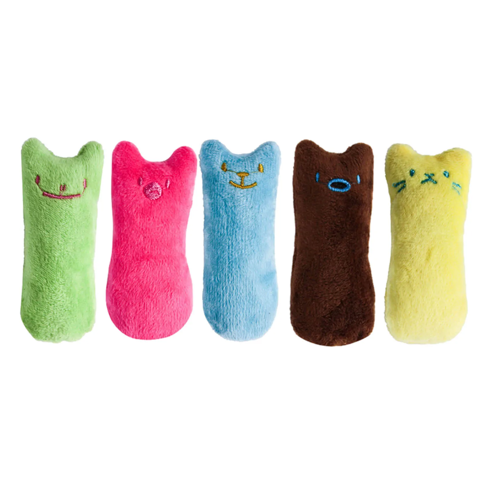 

Cat Chew Toy With Catnip/sound paper Interactive Teeth Grinding Plush Toy little thumb toy Bite resistant cartoon Finger cot