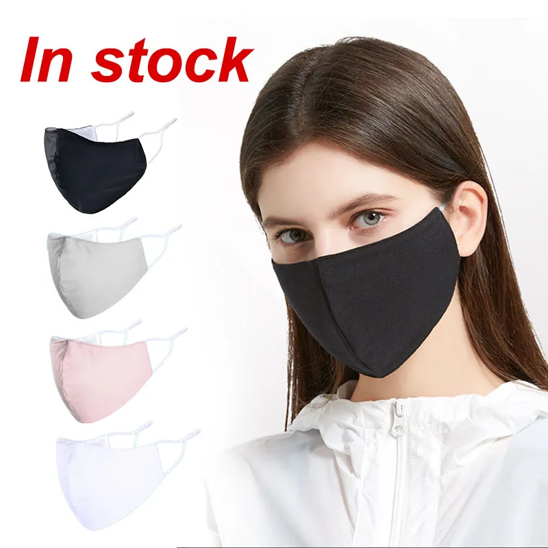 Водонепроницаемая и хлопковая маска унисекс моющиеся черные маски для лица