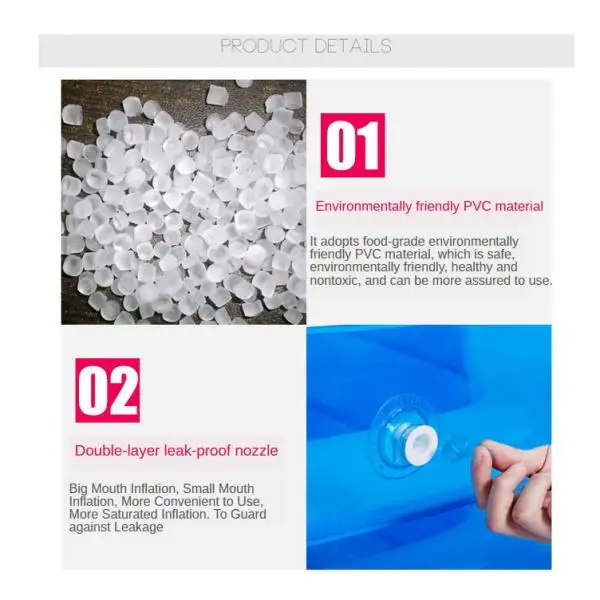 

1.3/1.5M Inflatable Swimming Pool Portable Family Inflatable Pool Inflatable Tank for Adult Child Outdoor Toy