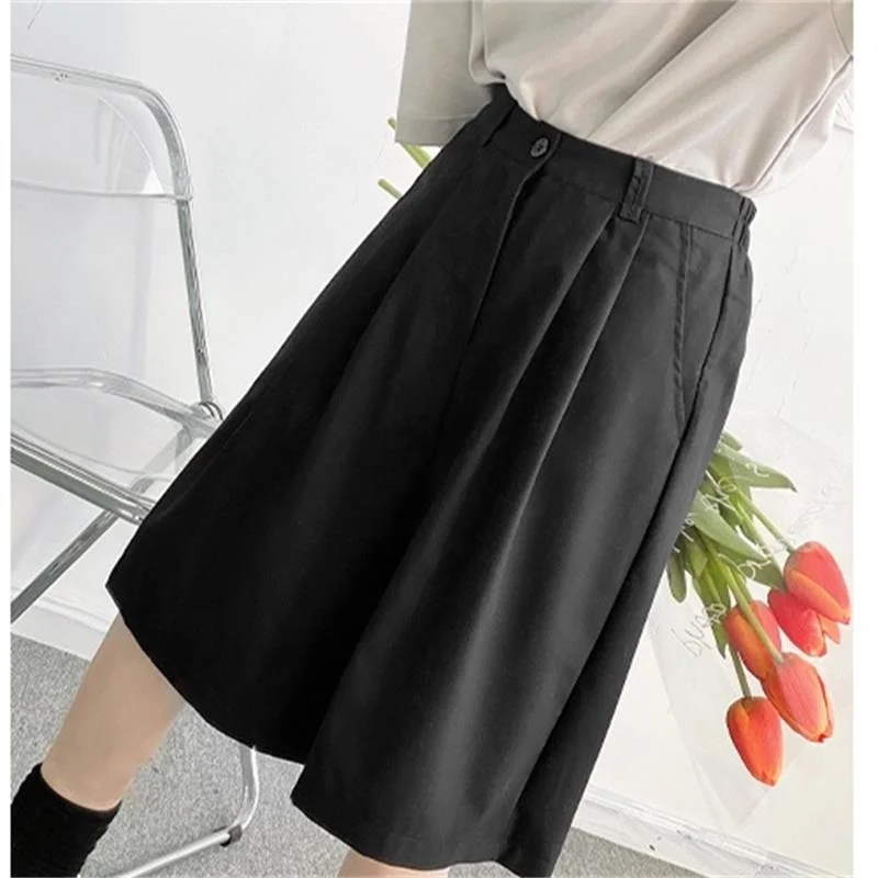 Капри мужские летние свободные большие нишевые Простые Модные брюки с широкими