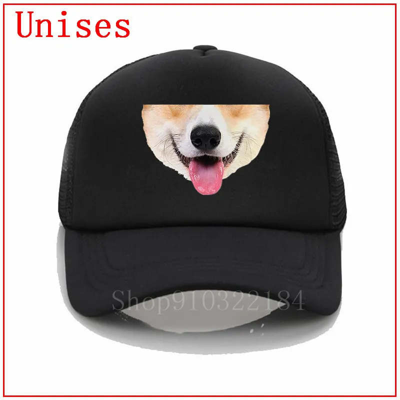 Corgi Doggo Face mask baseball cap women men dad hats visor hat animal cute mischievas funny | Аксессуары для одежды