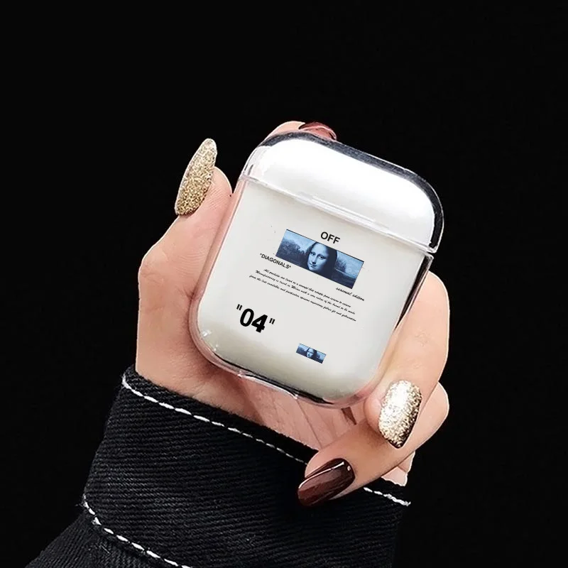 Роскошная bluetooth-гарнитура для Apple Airpods 2 1 чехол, модный прозрачный жесткий чехол для зарядки наушников, чехол для Air Pods - Цвет: Style 4