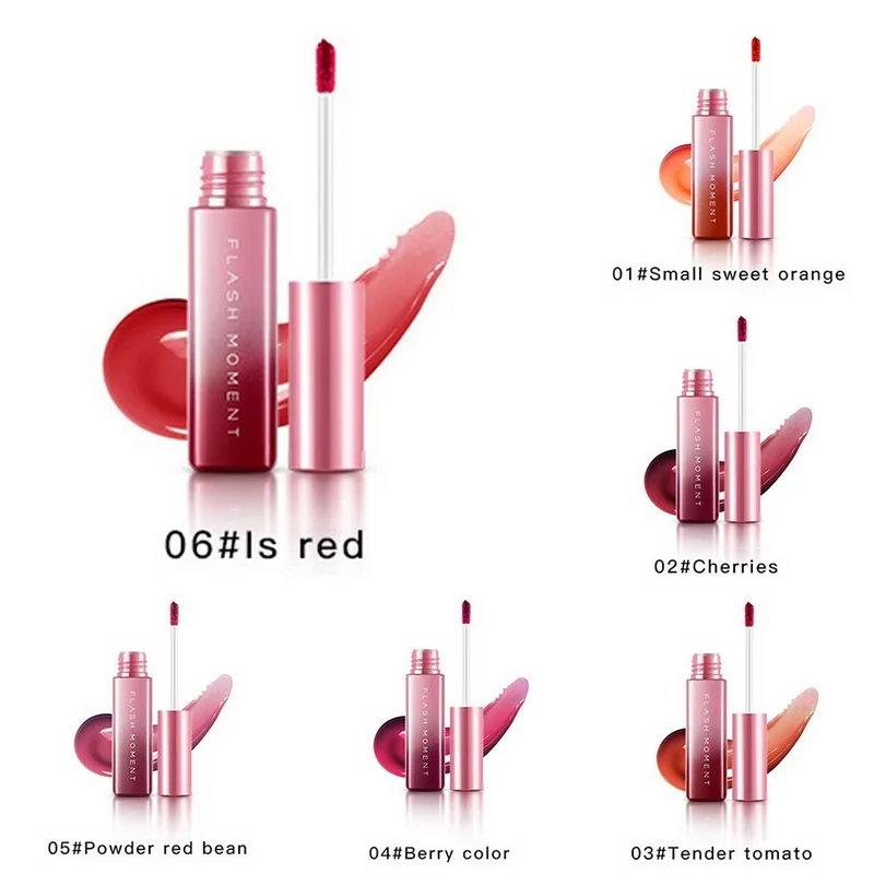 Flash Moment антипригарное зеркало для губ 3D Блеск увлажняющий макияж водостойкая