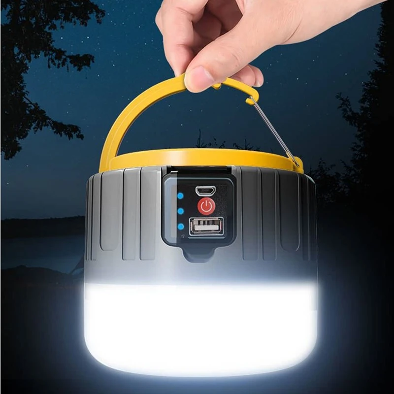 

USB Charging Super Bright Searchlights Solar Power LED Portable Lantern Light Mobile Outdoor Power Outage Emergency Lamp