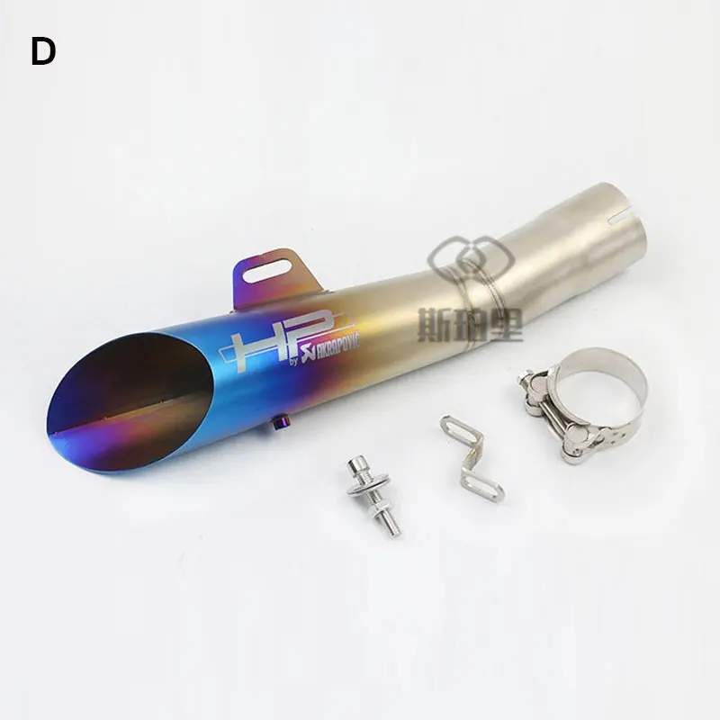 D Универсальный Akrapovic выхлопной мотоцикл hp трубы Escape Moto DB убийца GP глушитель скутер для YAMAHA R6 gz125 ATV Dirt Bike KTM390 - Цвет: D