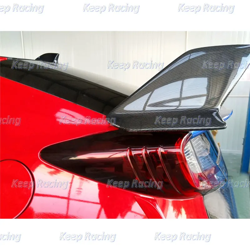 Задний спойлер из углеродного волокна OEM для Honda 15-17 Civic Type R FK2 хэтчбек с глянцевой