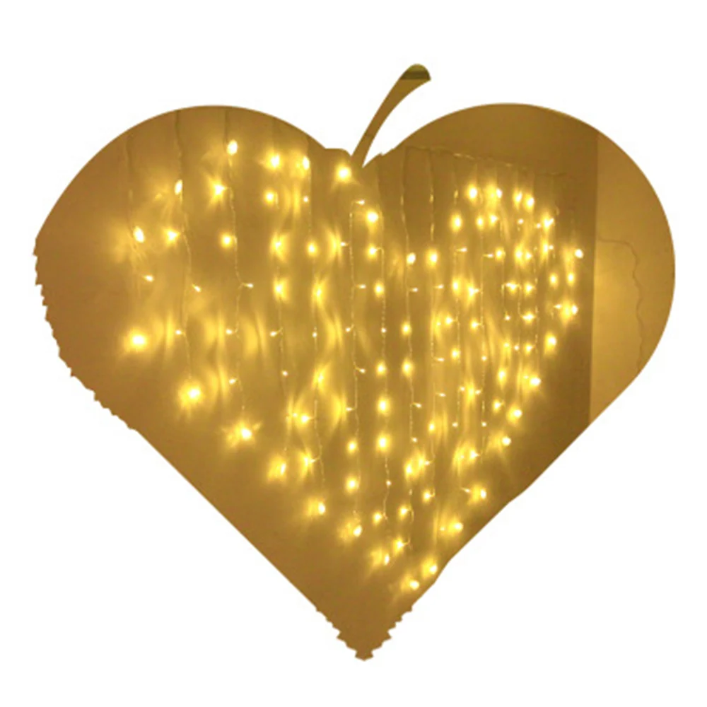 Garland Christmas Lights Outdoor Indoor USB Remote Control Heart LED Curtain String Fairy Light Xmas Tree Wedding Decoration