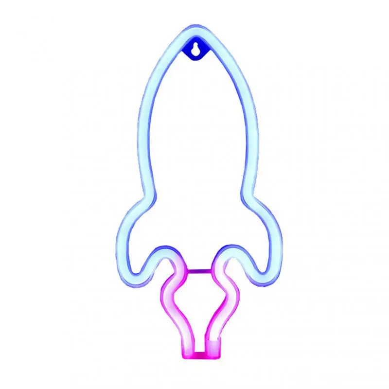 

Creative Rocket Planet Neon Light LED Strip Night Light Child Bedroom DecorationFestival Holiday Decoration USB Rechargeable