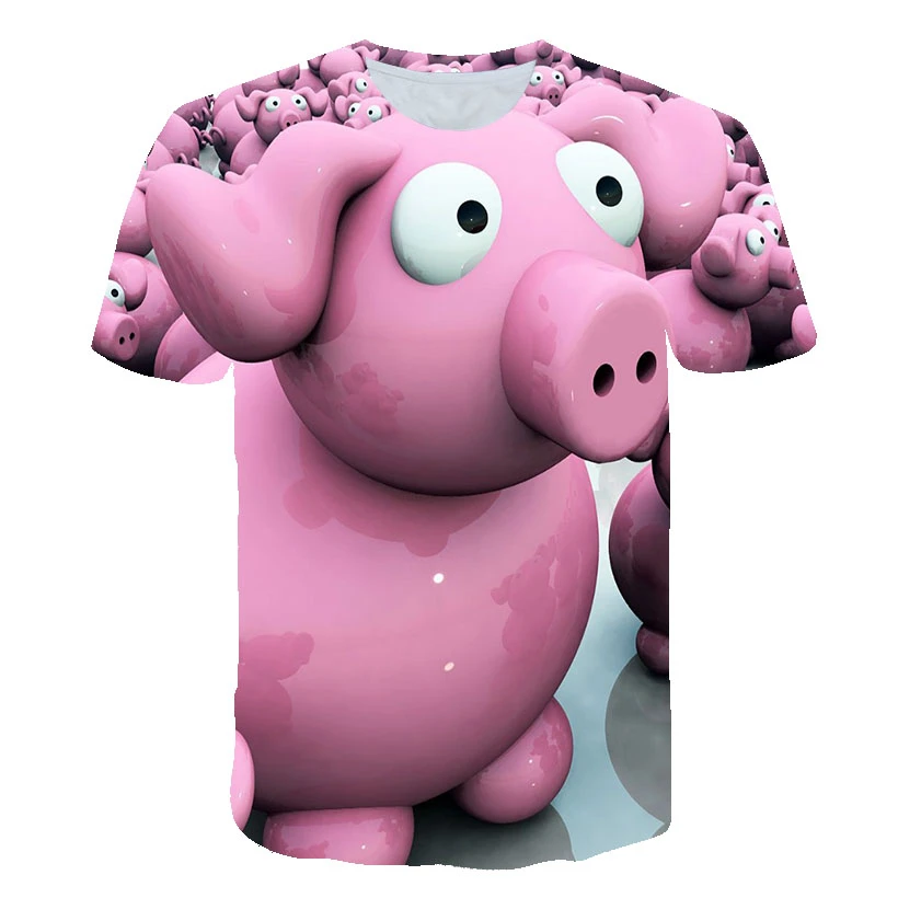 

Space Cat Print T-Shirt Casual Loose Men's Street High-Quality Round Neck Shirt Retro Animal Cat 3D Printing Men's Clothing