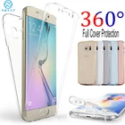 Двойной Мягкий силиконовый чехол для Samsung S20 FE S10 S9 S8 Plus Note 20 Ultra 10 Lite A01 A21S A31 A41 A51 A71 A10 A20 A30 A50, чехол