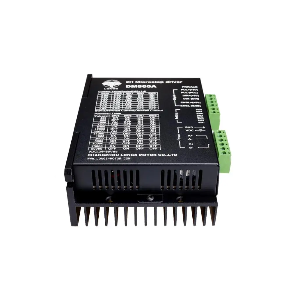 ЕС Бесплатная доставка! CNC LONGS Nema34 Драйвер шагового двигателя DM860A 7.8A 256micsteps 24 ~ 80VDC
