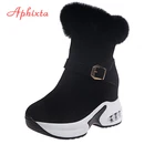Женские ботинки на платформе APHIXTA, водонепроницаемые, теплые, увеличивающие рост
