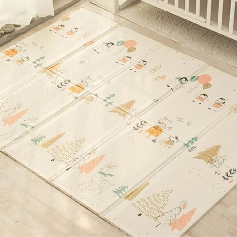 

Portable Foldable Baby Climbing Play Mat Xpe Puzzle Children's Mat Thickened Baby Room Crawling Pad Game Blanket Baby Carpet