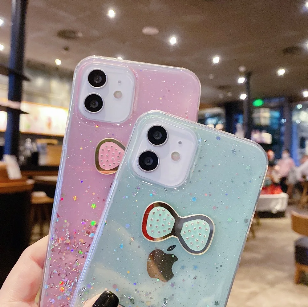 

Glitter Case For Samsung Galaxy A51 A71 A50 A52 A72 A32 Case Silicon A31 A30 A12 A21S A20e A02S A70 S8 S9 Plus Butterfly Cover