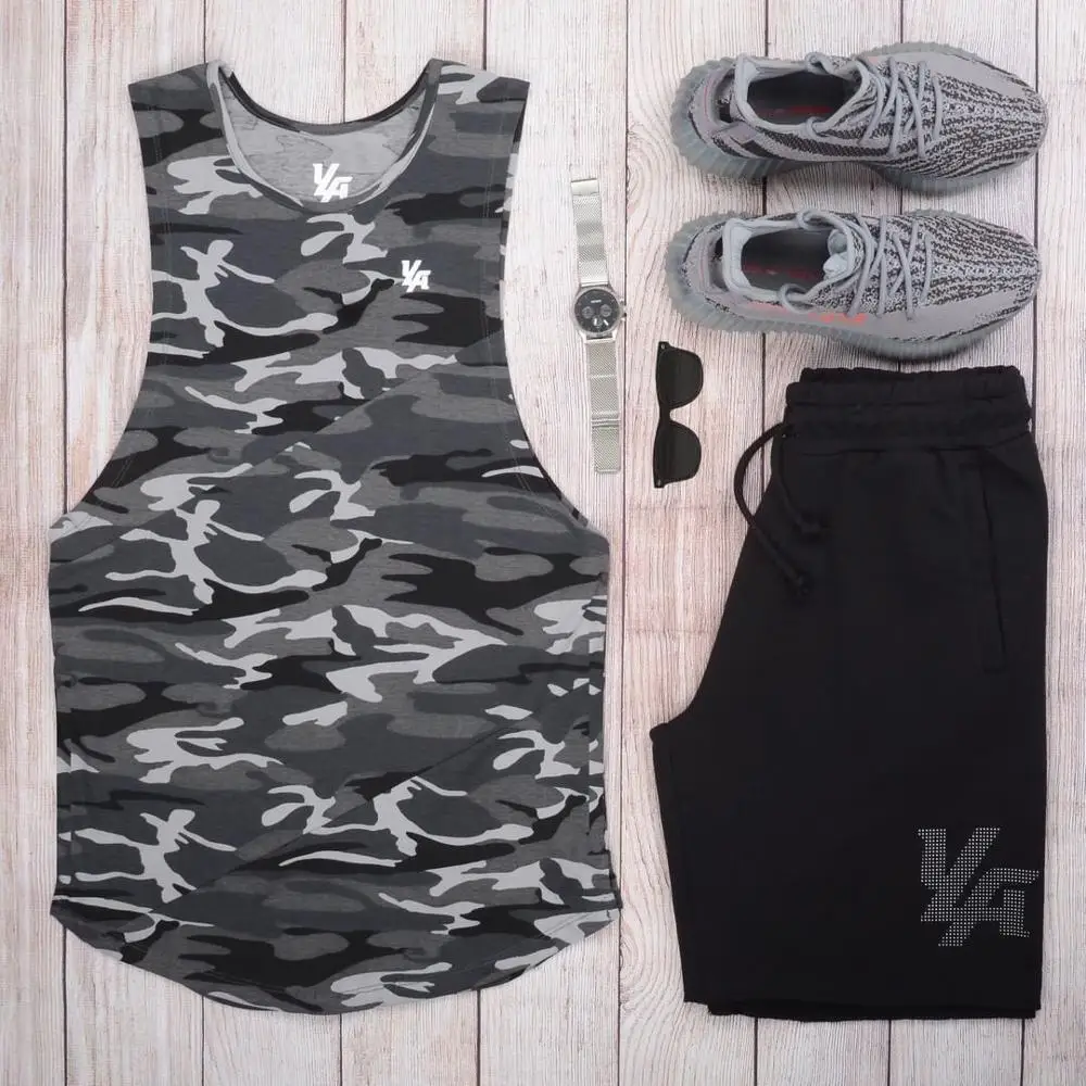 

Men's Casual Cotton jogger Shorts men Sexy Sweatpants Male Fitness Bodybuilding Workout Man Fashion Loose shorts