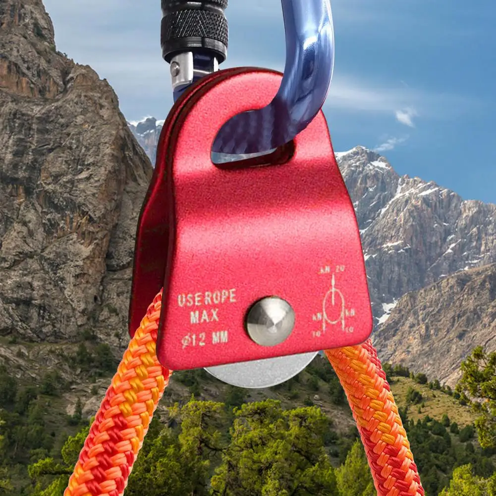 Outdoor Climbing Pulley Lightweight Hot-forged Aluminum-Magnesium Alloy For Rescue Lifting Hitch Ten | Спорт и развлечения