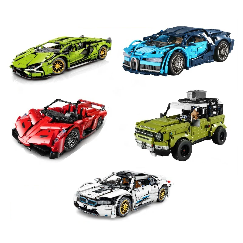 

LegoINGlys Technic Series Machinery Vehicles Lamborghinis Bugattied Building Blocks City Racing Sport Car Creator MOC Model Toy
