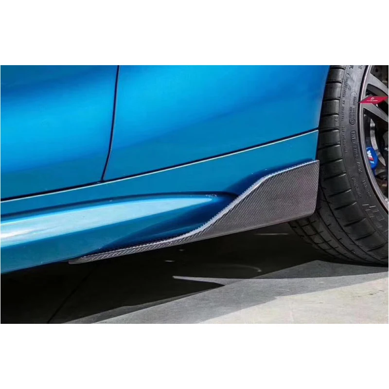 Автостайлинг из натурального углеродного волокна гоночные боковые юбки
