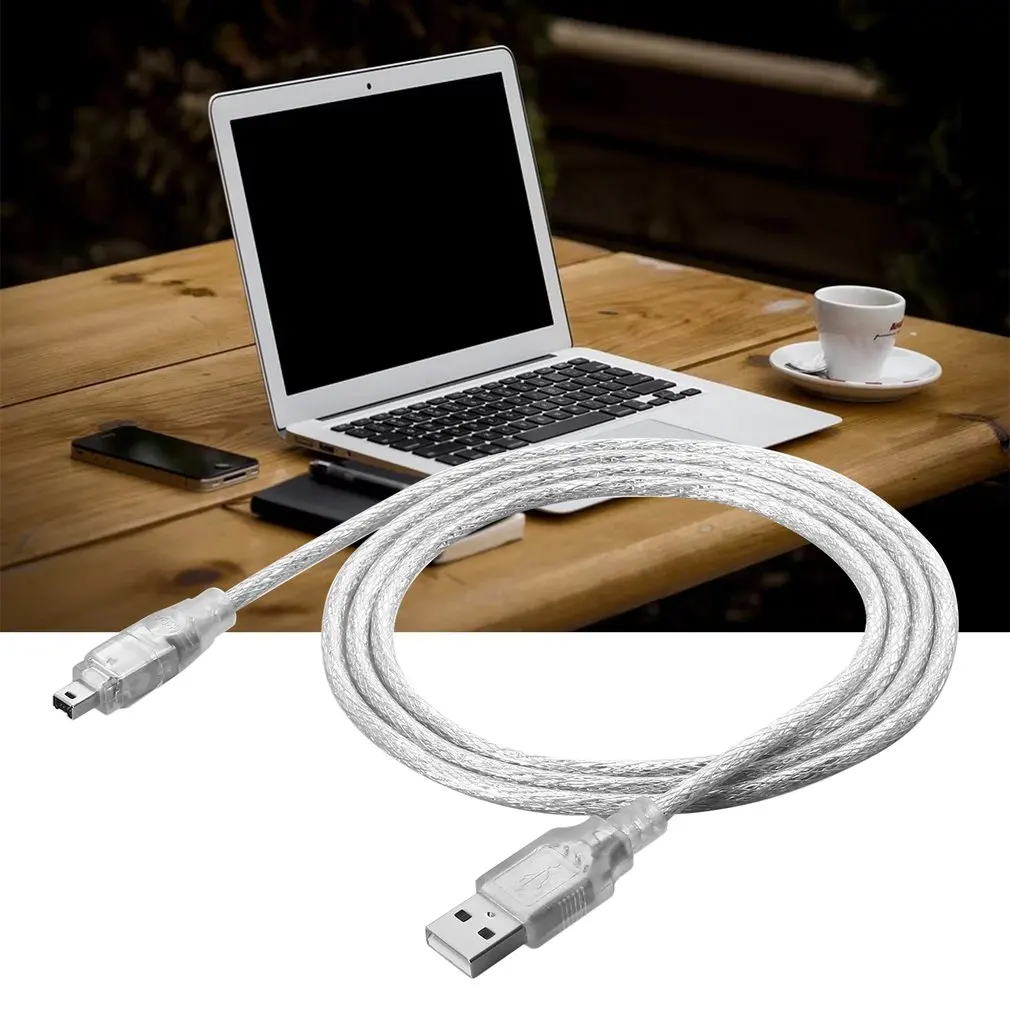 Кабель адаптера 1 2 м USB 0 папа-папа для Firewire iEEE 1394 4 Pin папа гибкий светильник |