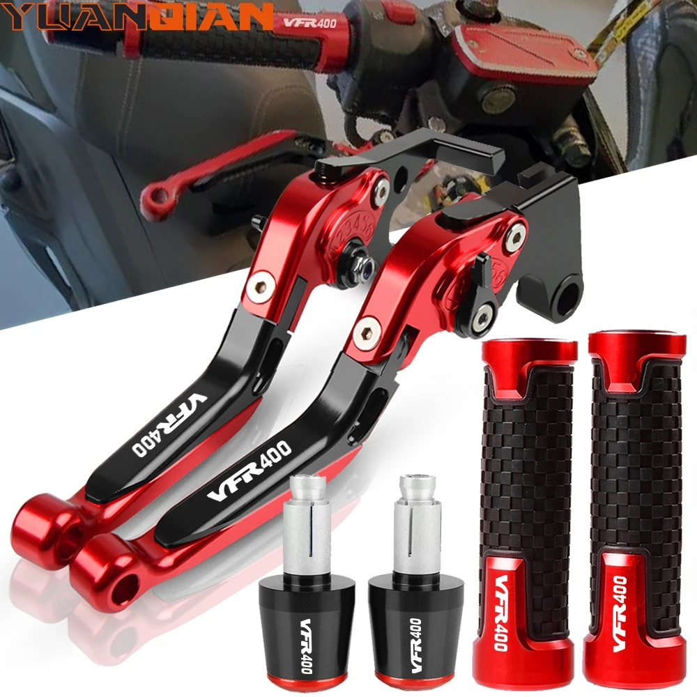 

For HONDA VFR400 VFR 400 NC30 1989 1990 1991 1992 Motorcycle Adjustable Folding Brake Clutch Levers VFR400 Handle bar grip ends