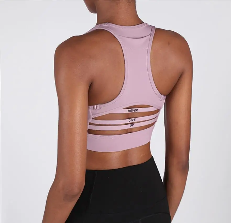 Mermaid Curve New Women Back Pocket Design Sports Bra Quakeproof Running Gym Breathable Hollow Out Fitness Jogging Yoga | Спорт и