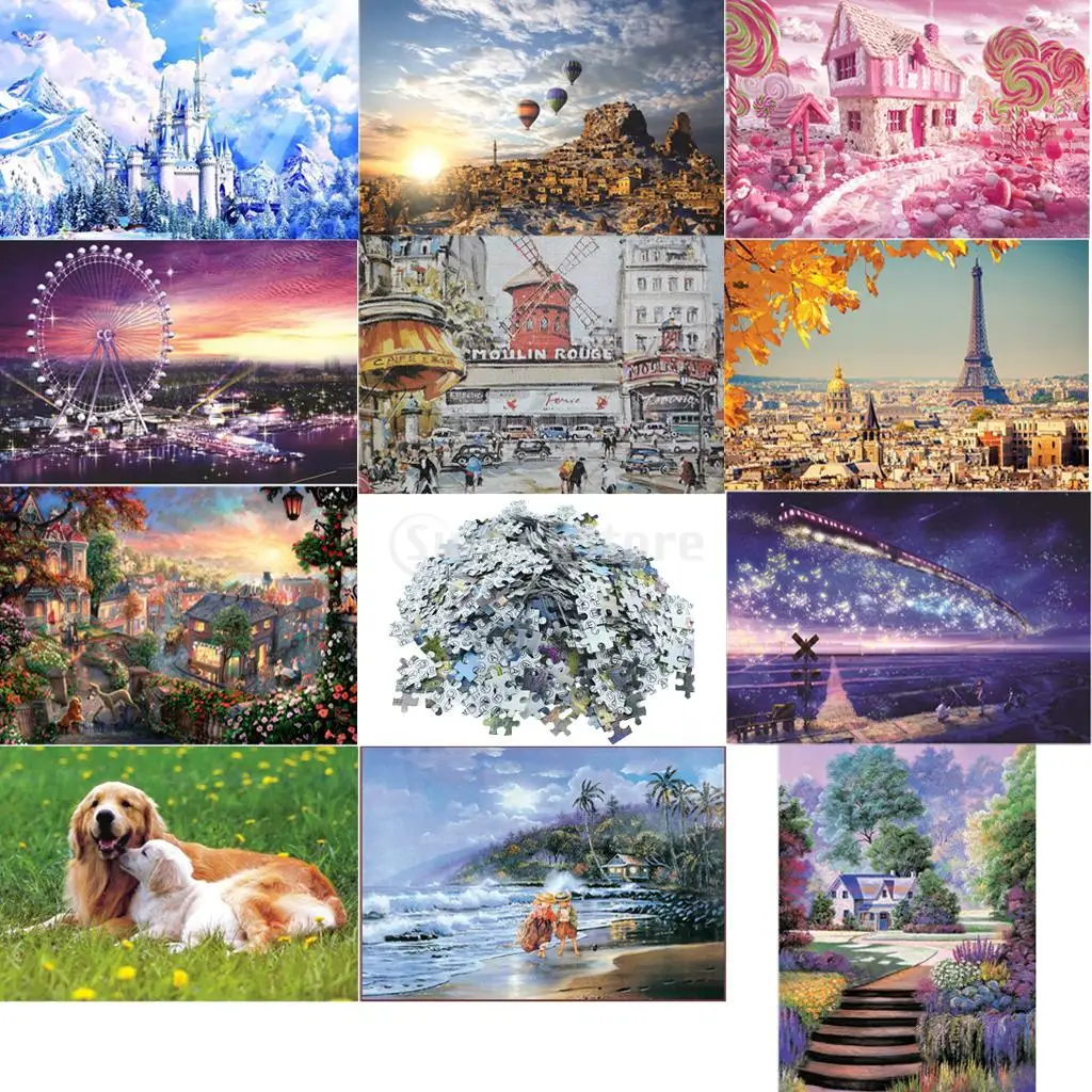 

DIY Paper Jigsaw Picture Crafts Kits Toys Adults Kids Gifts Decorations