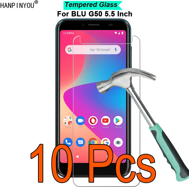 

10 шт./лот сенсорная панель для BLU G50 5,5 "с уровнем твердости 9H твердость 2.5D ультра-тонкая пленка для экрана закаленное стекло Экран защитная