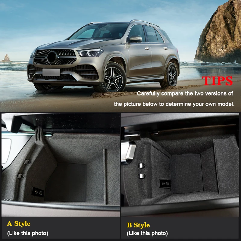Для Mercedes Benz GLE GLS W167- Тюнинг машины с левым рулем Автомобильная Центральная консоль подлокотник ящик для хранения покрытие для интерьера