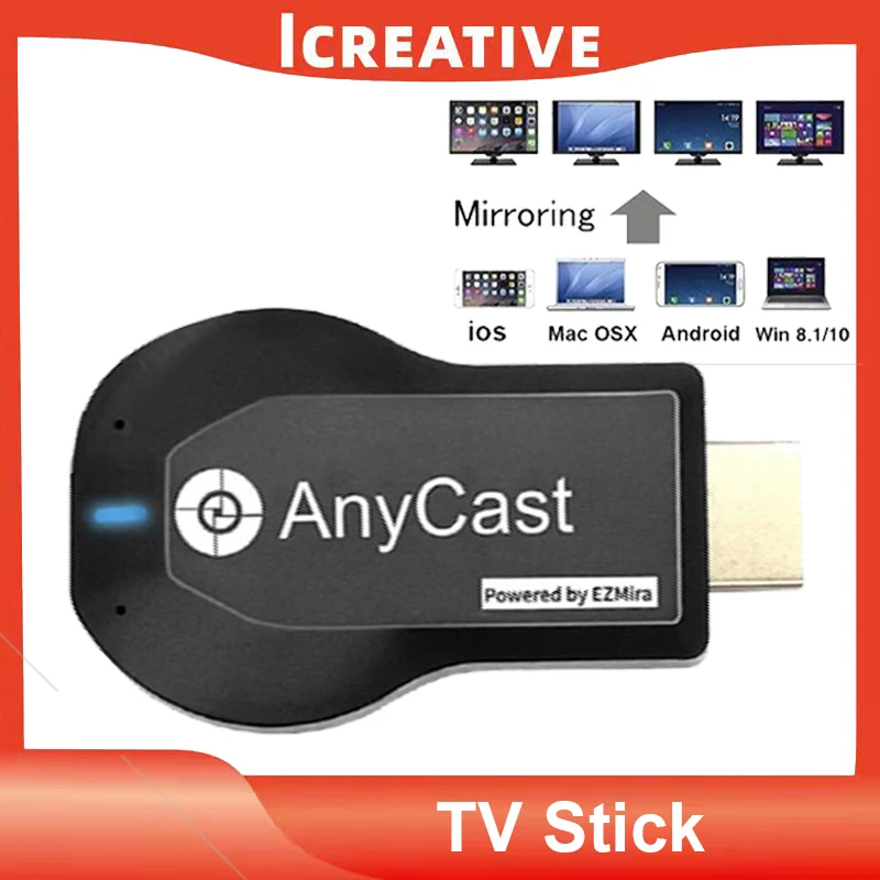 

TV stick Phone Wifi Display Receiver HDMI-compatible Mirascreen Dongle Anycast DLNA Miracast Airplay Mirror Screen M9 Plus