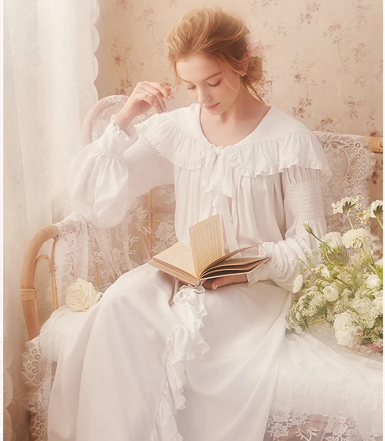 Женская Классическая ночная рубашка|Ночные сорочки и пижамы| |