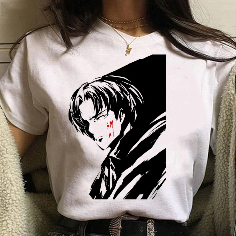 Футболка женская Модальная оверсайз с принтом атака на Титанов - купить по