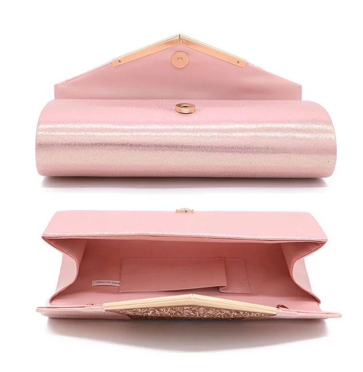 women Fashion sequined clutch bag coin purse chain Shoulder Messenger Bag handbag ladies banquet bar KTV club Party Evening bag