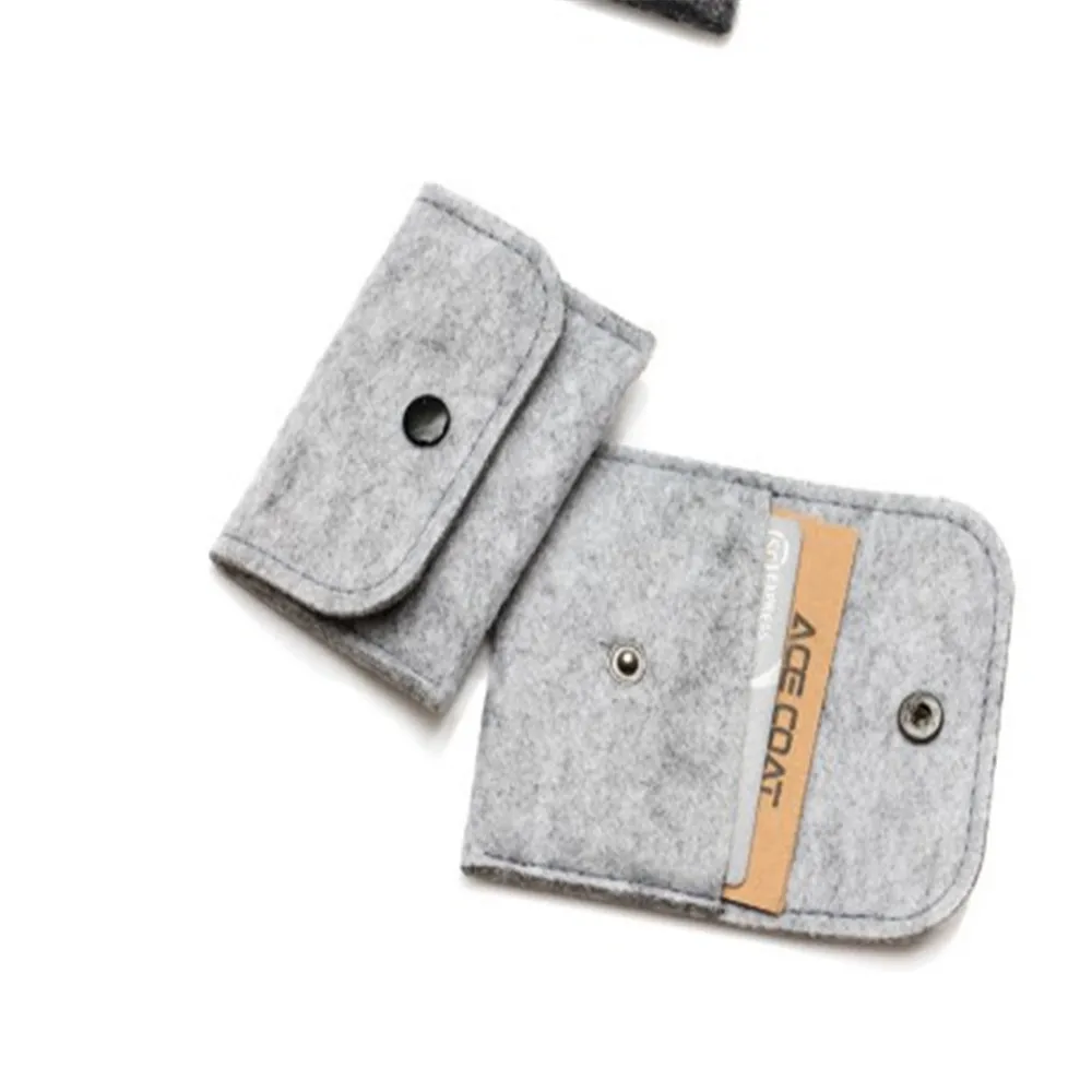 Тонкий кошелек двойного сложения чехол для удостоверения личности и кредитных