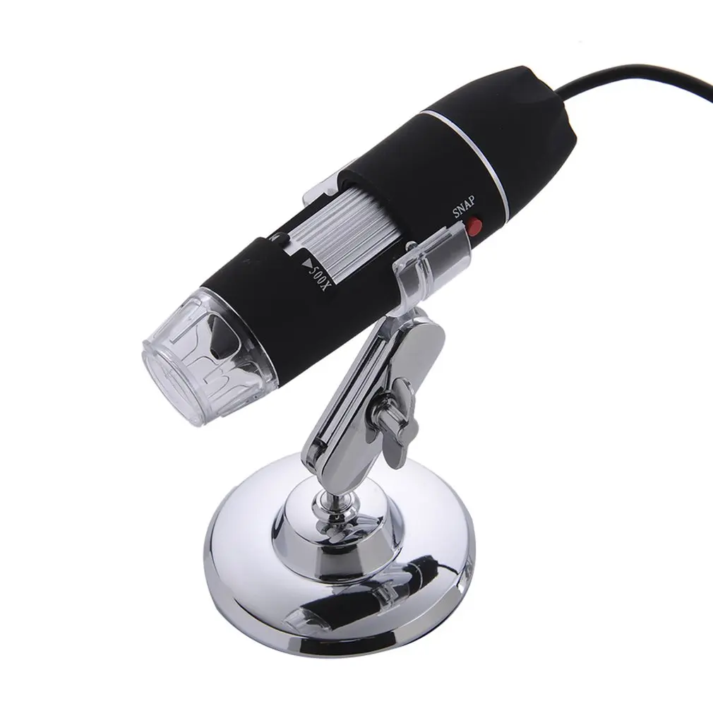 8 led light digital microscope usb 500x 1600x endoscope camera microscopio magnifier electronic monocular microscope with stand free global shipping