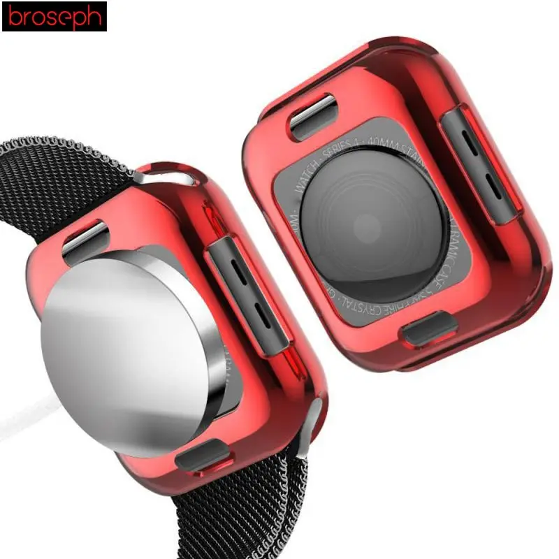 Протектор экрана для Apple Watch 4 band 40 мм 44 мм покрытие из ТПУ защитный корпус чехол рамка для iwatch 4 аксессуары для часов
