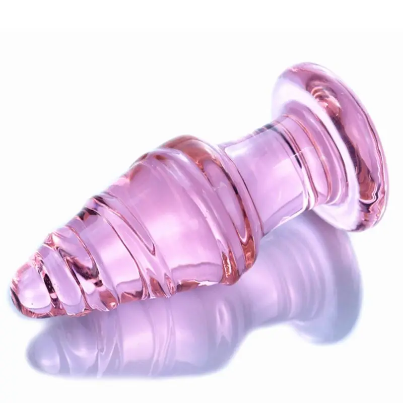 2 Упак. Стеклянный Анальная пробка Массажер для взрослых секс игрушка начинающих