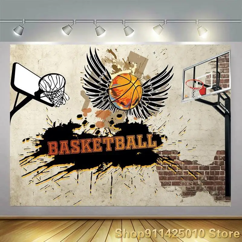 

Баскетбольный Спорт мечта Мальчик День рождения декоративная фотостудия пользовательские фоны фото Детская комната стена Виниловый фон т...
