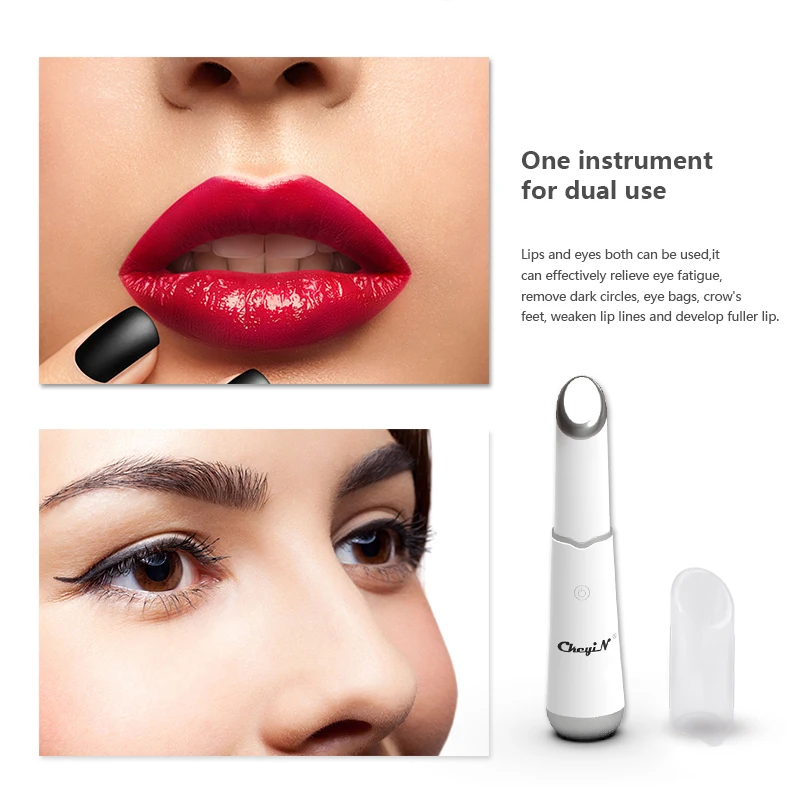 CKEYIN Лонический массажер для глаз с фотонной терапией, высокочастотными вибрациями и антивозрастным эффектом против морщин и темных кругов.