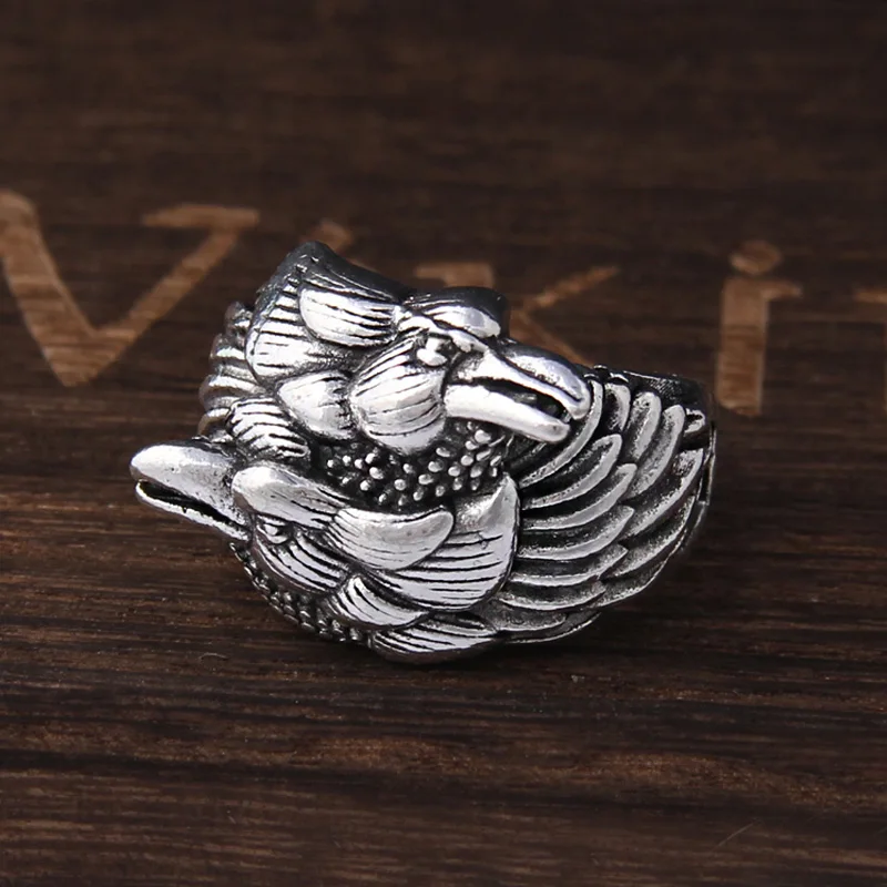 Yage 2019 новый стиль норвежский викинг Odin кольцо с изображением ворона Hugin и Munin есть