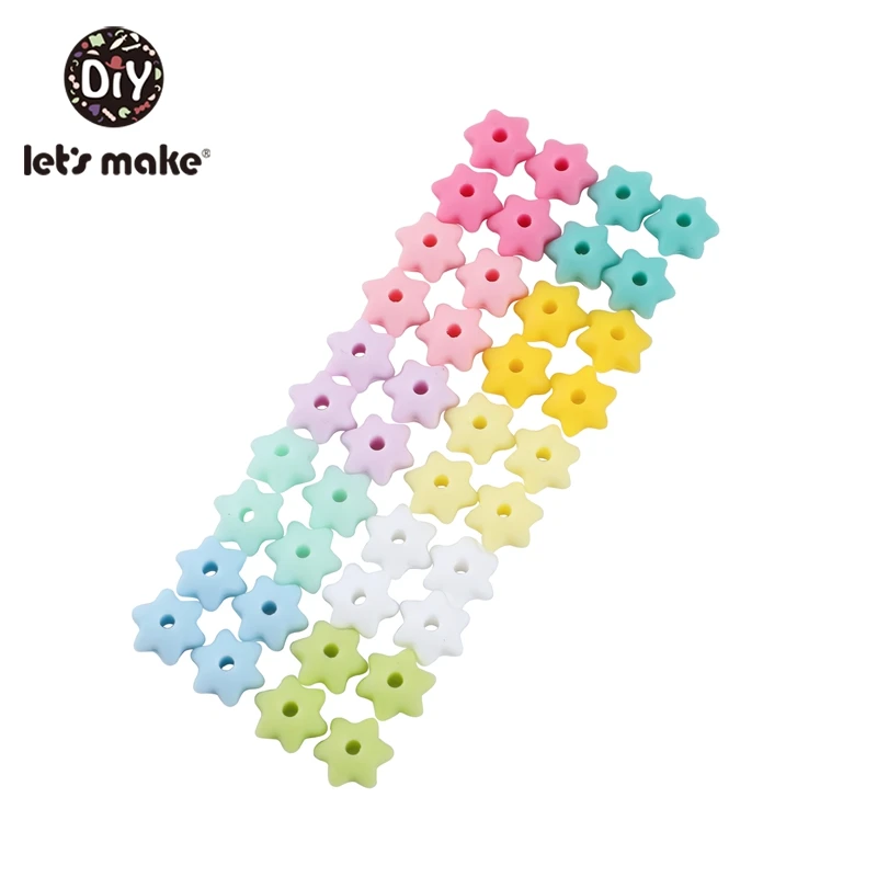 100 шт. шестигранный силиконовый Прорезыватель для зубов мини прорезыватель из