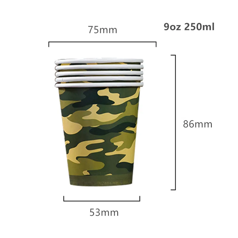 

100pcs High quality creative disposable cup 250ml water cups birthday wedding favors cold hot drink milk tea coffee paper cup