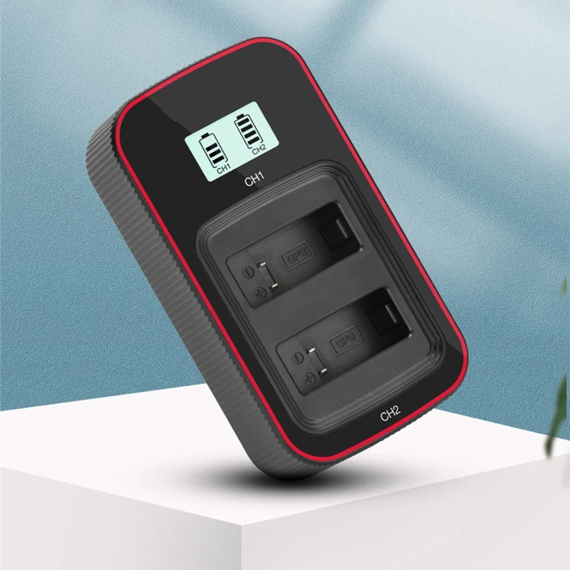 

Dual LCD display replacement charger with charging cable For Go Pro Hero9 Black