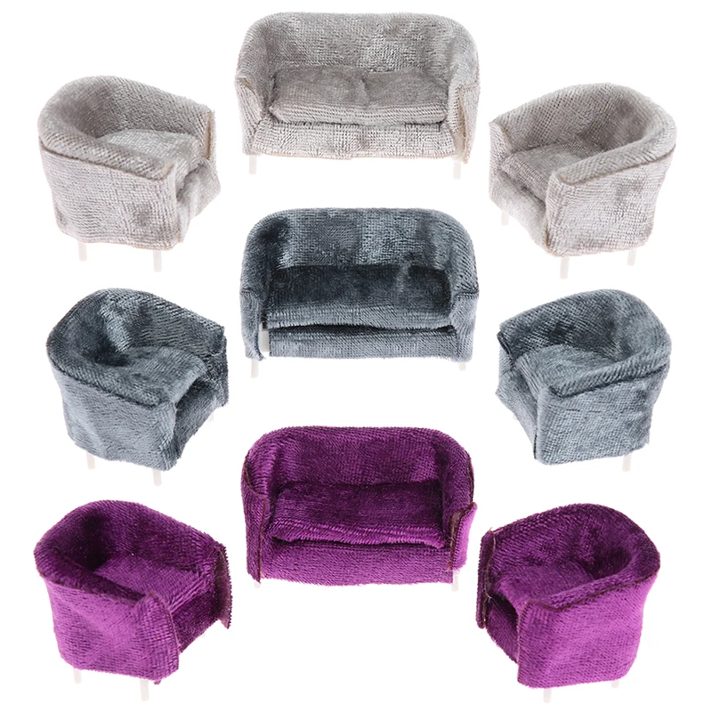 

1/25 Dollhouse Miniature Furniture Couch Sofa Cushion Set Doll House Decor Toy