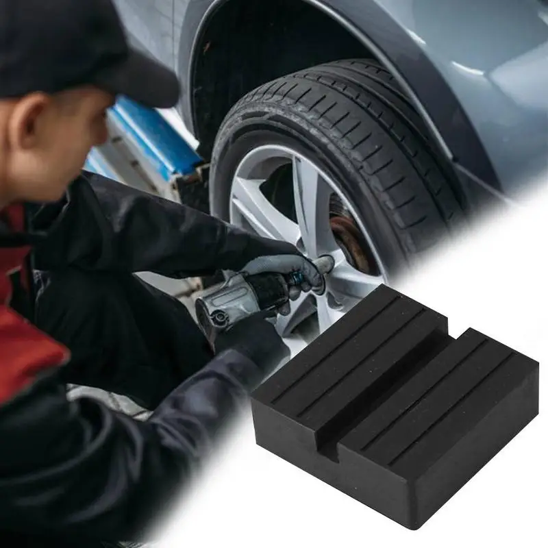 

Universal Jacking Beam Rubber Support Block Universal Scissor Color Car Pad Lift Black U0A0