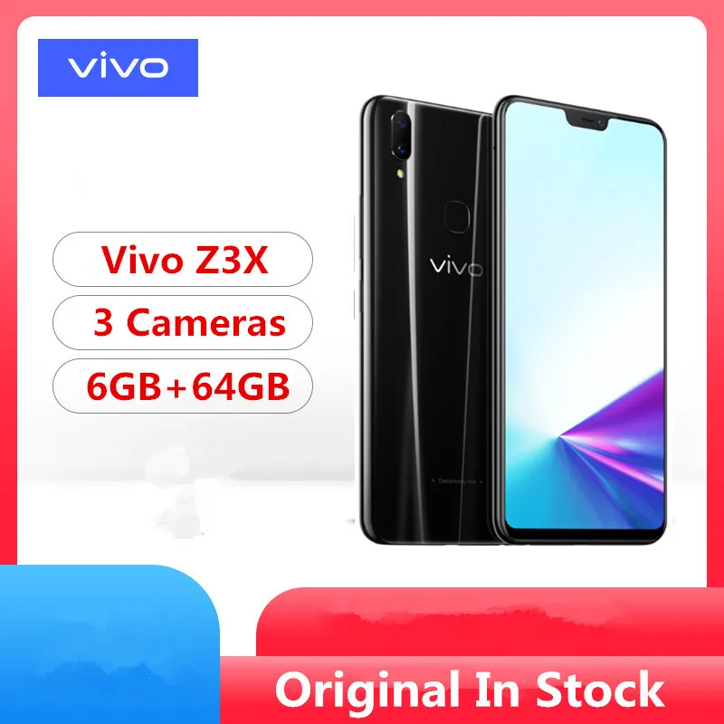 Оригинальный Vivo Z3X 4G LTE мобильный телефон Snapdragon 660 Android 8 1 6 26 &quotips 2280X1080 Гб ram 64 rom 16.0MP